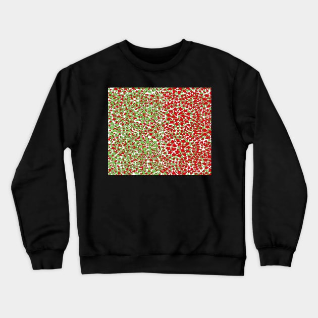 distorted pattern design with unusual geometry Crewneck Sweatshirt by JENNEFTRUST